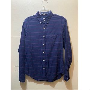 J.Crew men’s button down stripes Lsleeve medium